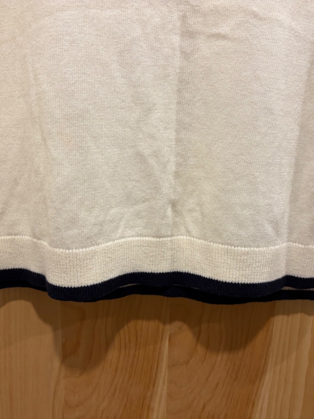 Talbots Cream Ruffle Knit Tank Size 1X - Picture 4 of 5